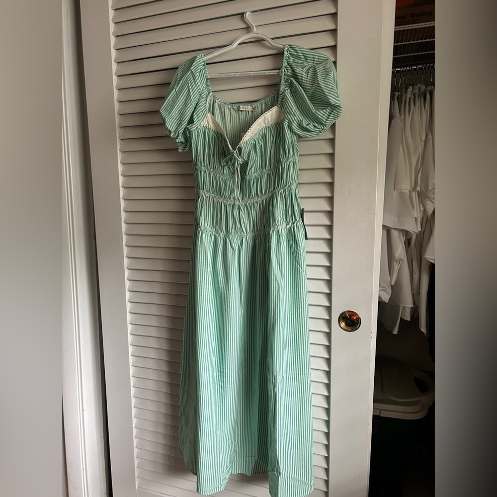 New Lush Shirred Puff Sleeve Maxi Dress-Size Medium
From Nordstrom.